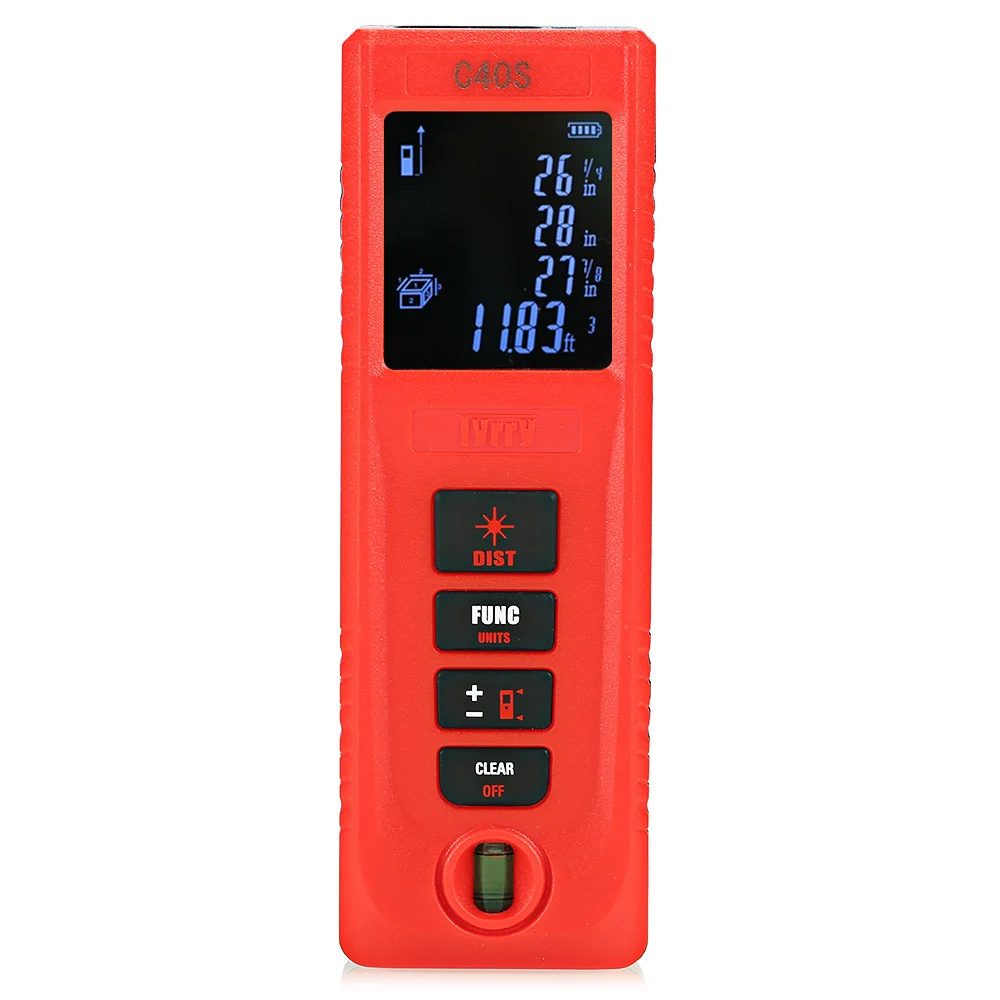 Portable Laser Distance Meter LDM-C40S 40m\60m\100m Handheld Digital Distance Measurement Laser Tool Red laser Rangefinder Tools
Portable Laser Distance Meter LDM-C40S 40m\60m\100m Handheld Digital Distance Measurement Laser Tool Red laser Rangefinder Tools