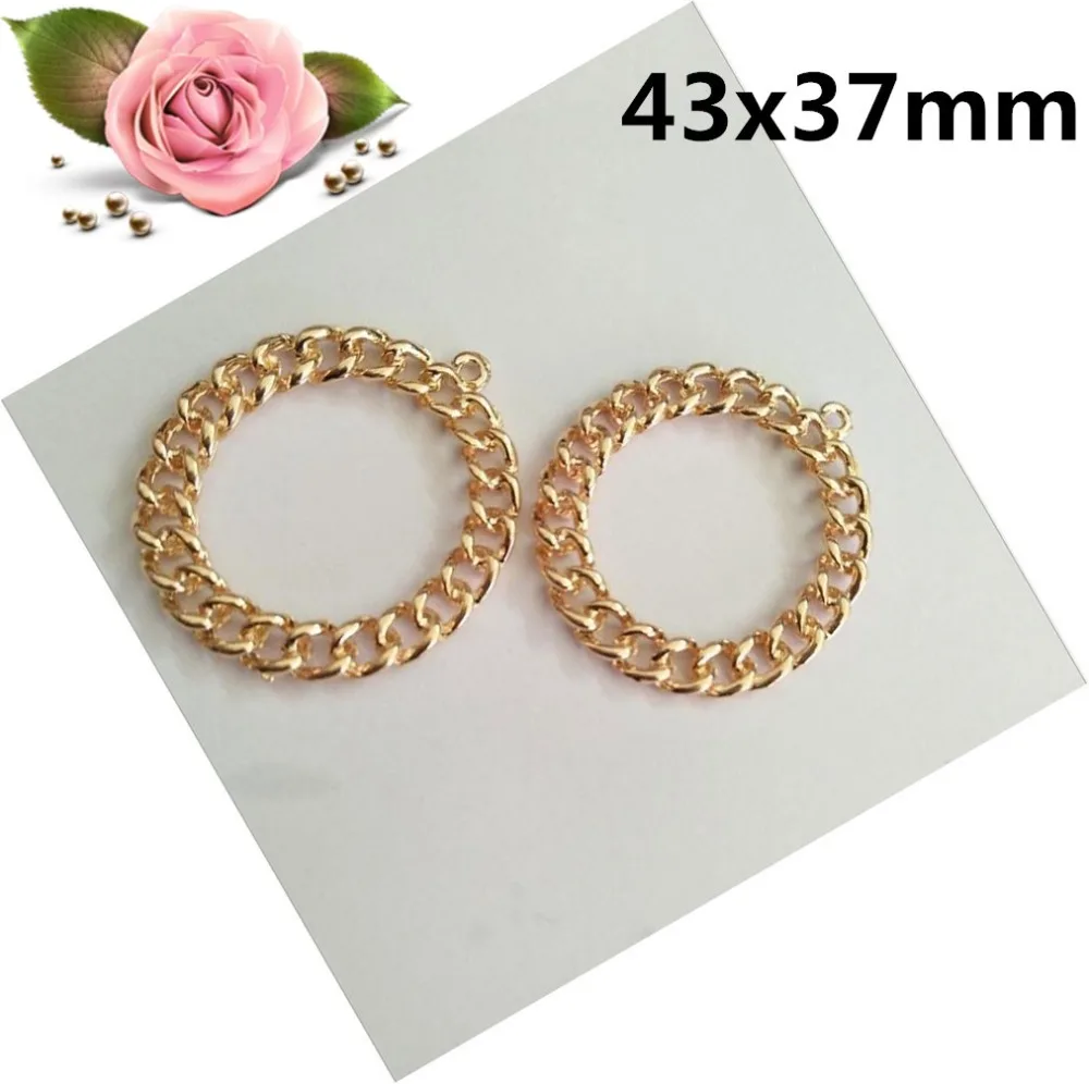 10pcs Korean Version Of The Temperament Hollow Chain Big Circle Charm For Women Handmade Earrings Diy Fashion Jewelry Accessorie
10pcs Korean Version Of The Temperament Hollow Chain Big Circle Charm For Women Handmade Earrings Diy Fashion Jewelry Accessorie