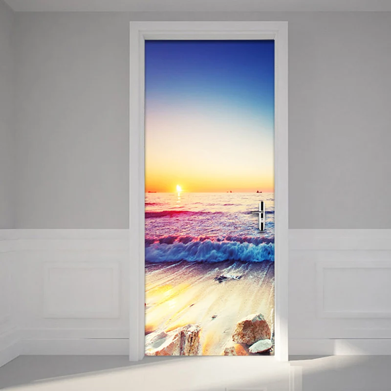 Seaside Landscape Door Sticker PVC Self-Adhesive Living Room Bathroom Waterproof Wall Door Sticker Home Decor Paste 3D Wallpaper
Seaside Landscape Door Sticker PVC Self-Adhesive Living Room Bathroom Waterproof Wall Door Sticker Home Decor Paste 3D Wallpaper