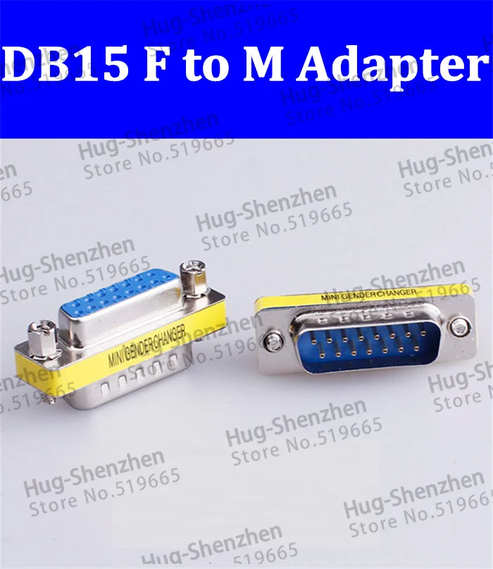 

Female to Male 2Row 7P+8P 15P Adapter 7P/8P DB15 Connector DB15P two Row data transmission protect joint 15P Connector 50pcs