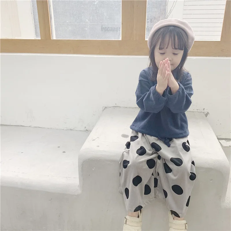 Korean style fashion dot mercerized cotton wide leg pants for girls all-match loose ankle-length pants
Korean style fashion dot mercerized cotton wide leg pants for girls all-match loose ankle-length pants