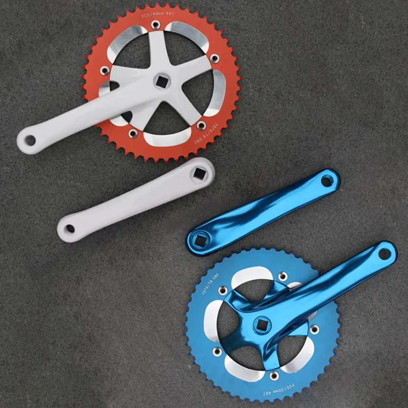 High quality aluminum alloy Fixed Gear Fixie Cycling Track Crankset Cranks 48T single speed fixed gear fixie bike cranks
High quality aluminum alloy Fixed Gear Fixie Cycling Track Crankset Cranks 48T single speed fixed gear fixie bike cranks