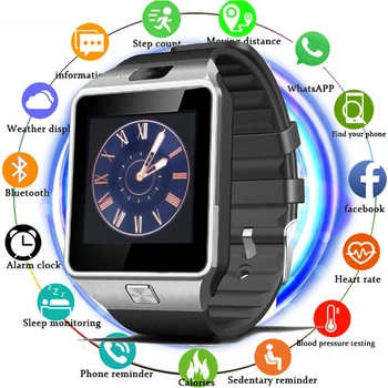 Bluetooth Smart Watch DZ09 Phone With Camera Sim TF Card Android SmartWatch Phone Call Bracelet Watch for Android Smart MenWomen
Bluetooth Smart Watch DZ09 Phone With Camera Sim TF Card Android SmartWatch Phone Call Bracelet Watch for Android Smart MenWomen