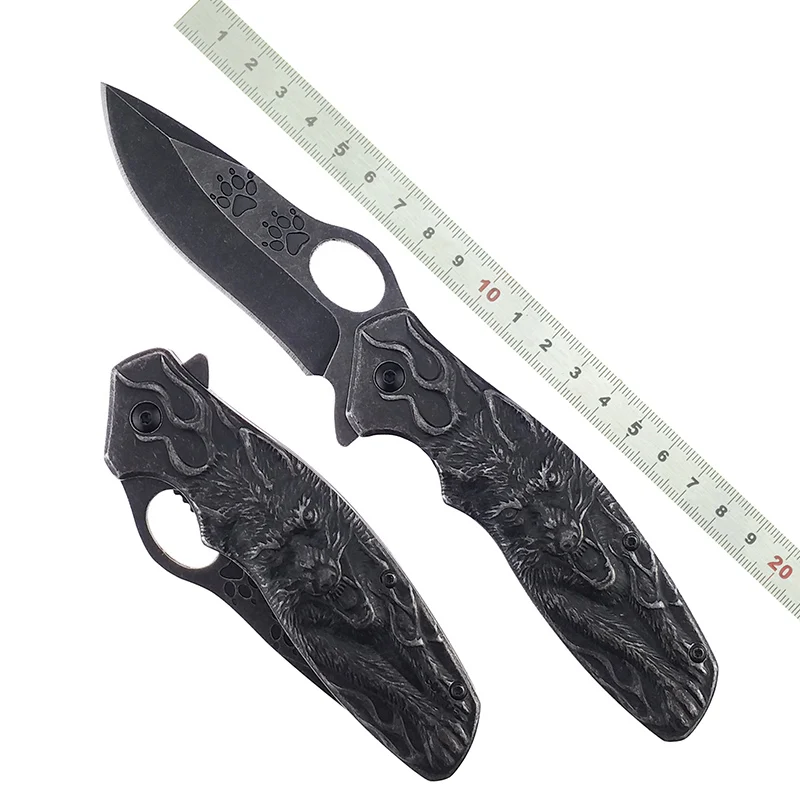 Stainless Steel 3D Forged Wolf handle Tactical folding Knife Cold finish Steel Sharp Blade Rescue Survival Outdoor EDC Tool
Stainless Steel 3D Forged Wolf handle Tactical folding Knife Cold finish Steel Sharp Blade Rescue Survival Outdoor EDC Tool
