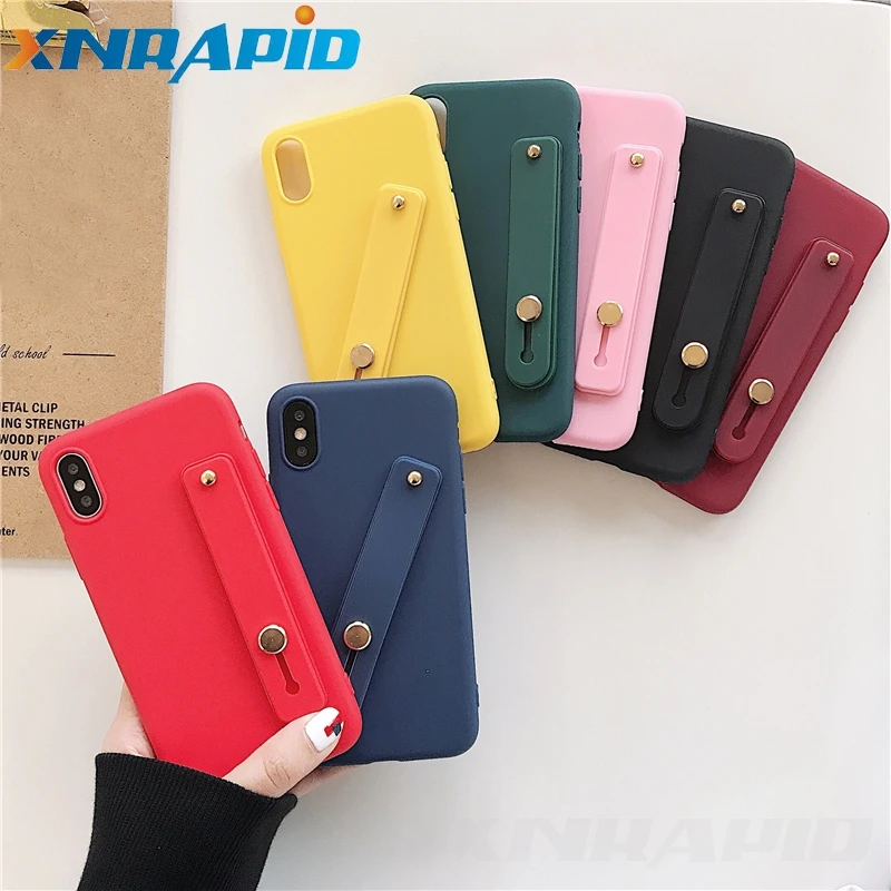 For iPhone 6 6S 7 8 Plus X XR XS MAX Simple Candy Color Wrist Strap Hand Band Holder Soft Silicone Case Soft Silicon Plain Cover
For iPhone 6 6S 7 8 Plus X XR XS MAX Simple Candy Color Wrist Strap Hand Band Holder Soft Silicone Case Soft Silicon Plain Cover