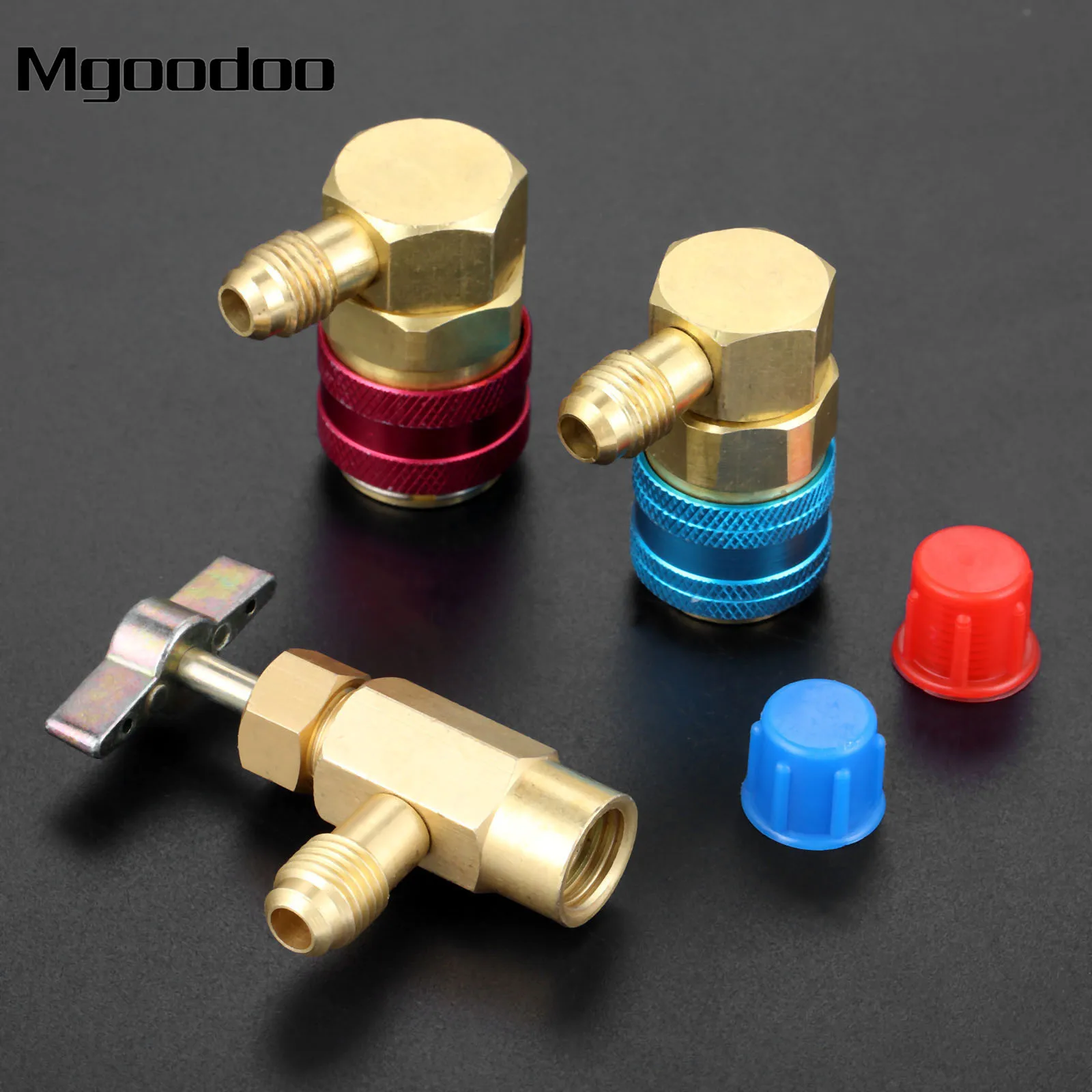 Air Condition Adjustable R134a High Low Quick Couplers and Can tap Set R12 R22 Hose 1/4" FL-Male 1/2" ACME Female
Air Condition Adjustable R134a High Low Quick Couplers and Can tap Set R12 R22 Hose 1/4" FL-Male 1/2" ACME Female