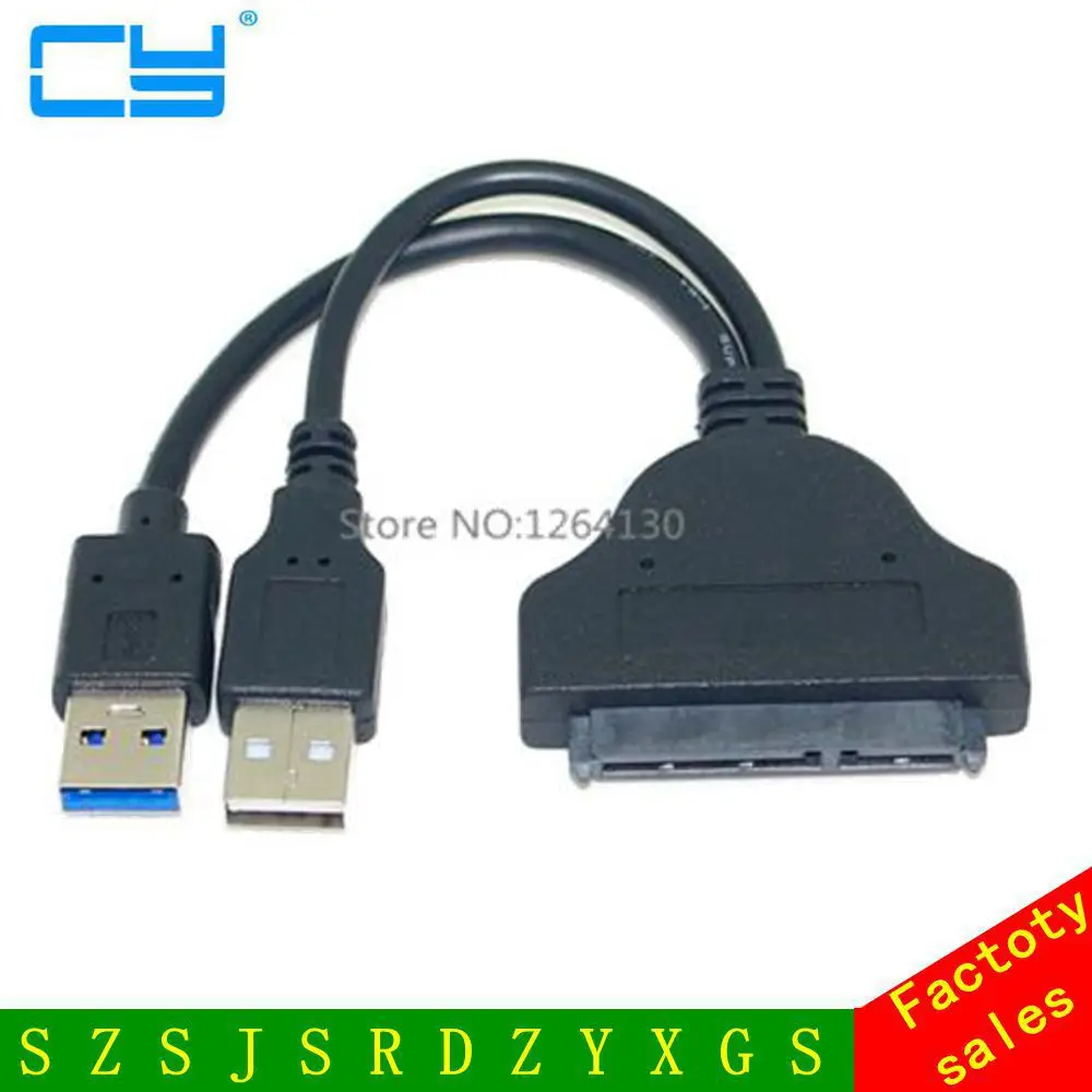 High quality USB 3.0 to SATA 22P 2.5" Hard Disk Driver Adapter with USB Power cable- Transfer Rate Up to 5Gb/Sec Max
High quality USB 3.0 to SATA 22P 2.5" Hard Disk Driver Adapter with USB Power cable- Transfer Rate Up to 5Gb/Sec Max