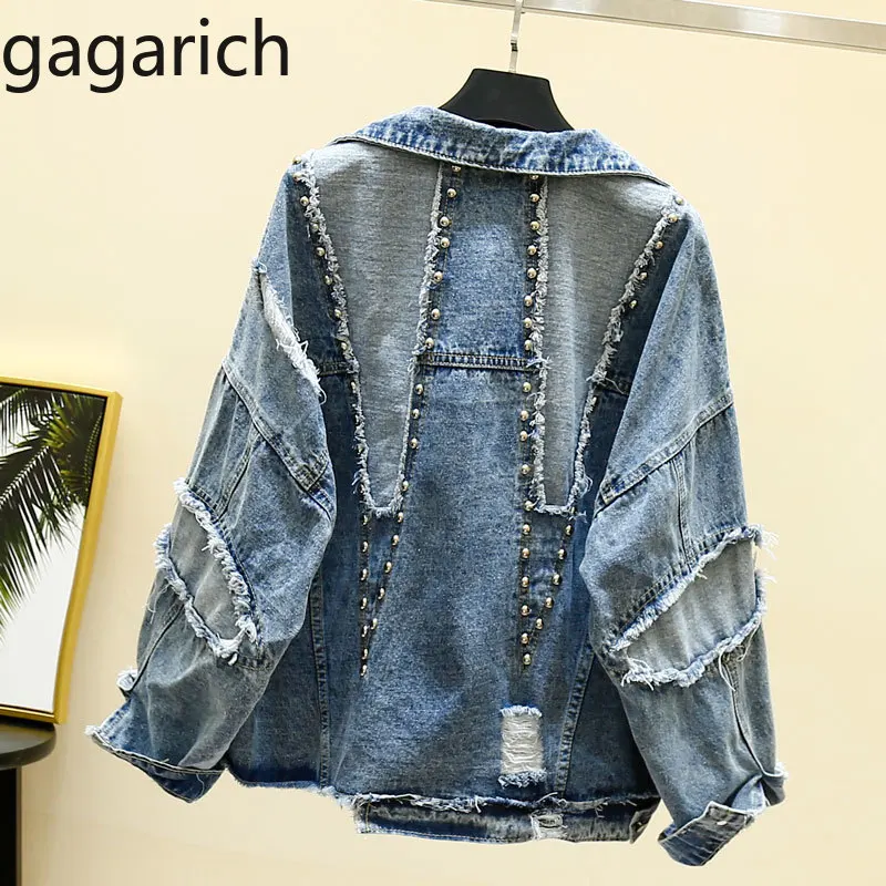 Gagarich Women Jacket Spring 2019 Harajuku New Korean Version Loose Student Heavy Industry Beading Loose Female Denim Coat
Gagarich Women Jacket Spring 2019 Harajuku New Korean Version Loose Student Heavy Industry Beading Loose Female Denim Coat