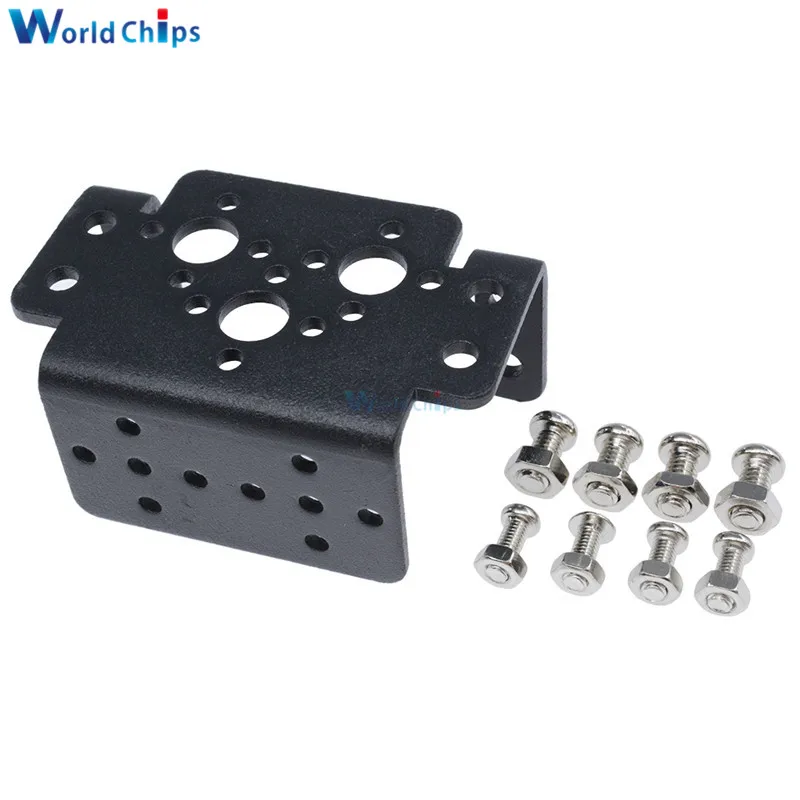 DIY Kit Aluminum Multifunction Servo Bracket Mount Kit For Compatible MG995 Steering Head Robot Manipulator
DIY Kit Aluminum Multifunction Servo Bracket Mount Kit For Compatible MG995 Steering Head Robot Manipulator