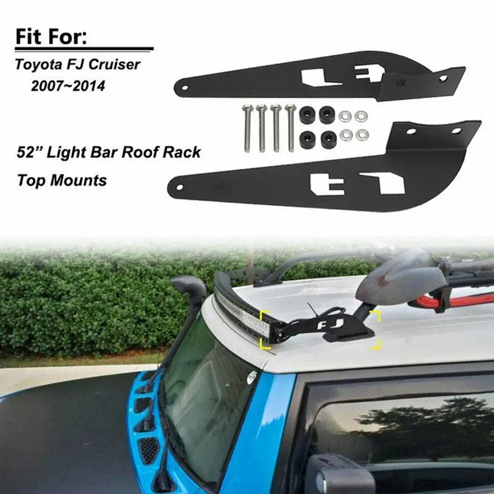 52Inch Straight/Curved LED Work Light Bar Roof Mounting Brackets For Toyota FJ CRUISER 2007-2014
52Inch Straight/Curved LED Work Light Bar Roof Mounting Brackets For Toyota FJ CRUISER 2007-2014