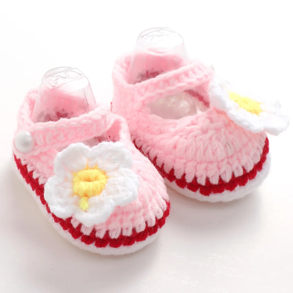 Lovely Baby Shoes Handmade Crochet All for Knitting Soft Sole Girls Footwear Infant Handicrafts Princess First Walkers
Lovely Baby Shoes Handmade Crochet All for Knitting Soft Sole Girls Footwear Infant Handicrafts Princess First Walkers
