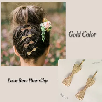2019 Hot Sale Women Girls Elegant gold color Alloy bow shape Hair Clips Barrettes Hairpins Female Hair Styling Accessories F006
2019 Hot Sale Women Girls Elegant gold color Alloy bow shape Hair Clips Barrettes Hairpins Female Hair Styling Accessories F006