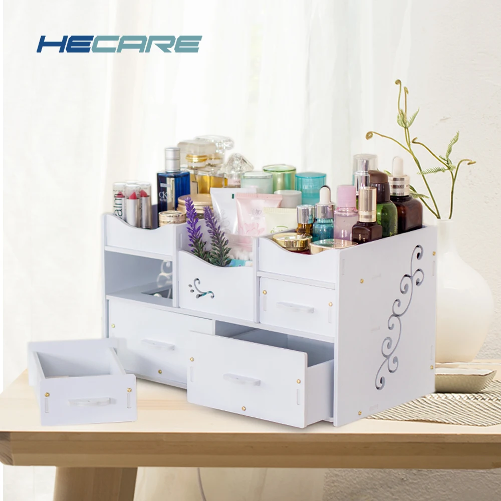 HECARE 4 Styles Available White Plastic Jewelry Box Gift Eco-Friendly Waterproof Case for Cosmetics with Mirror Drawer Organizer
HECARE 4 Styles Available White Plastic Jewelry Box Gift Eco-Friendly Waterproof Case for Cosmetics with Mirror Drawer Organizer