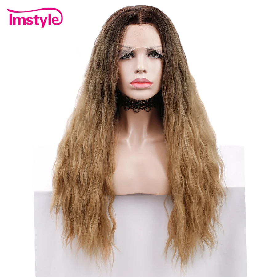 Imstyle Ombre Brown Wigs For Women Deep Wave Synthetic Lace Front Wig Heat Resistant Fiber Natural Hair Daily Cosplay Wig
Imstyle Ombre Brown Wigs For Women Deep Wave Synthetic Lace Front Wig Heat Resistant Fiber Natural Hair Daily Cosplay Wig