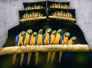 JF-285 Nine Macaws print doona cover set 4pcs bird parrot bedding sets full King size
JF-285 Nine Macaws print doona cover set 4pcs bird parrot bedding sets full King size