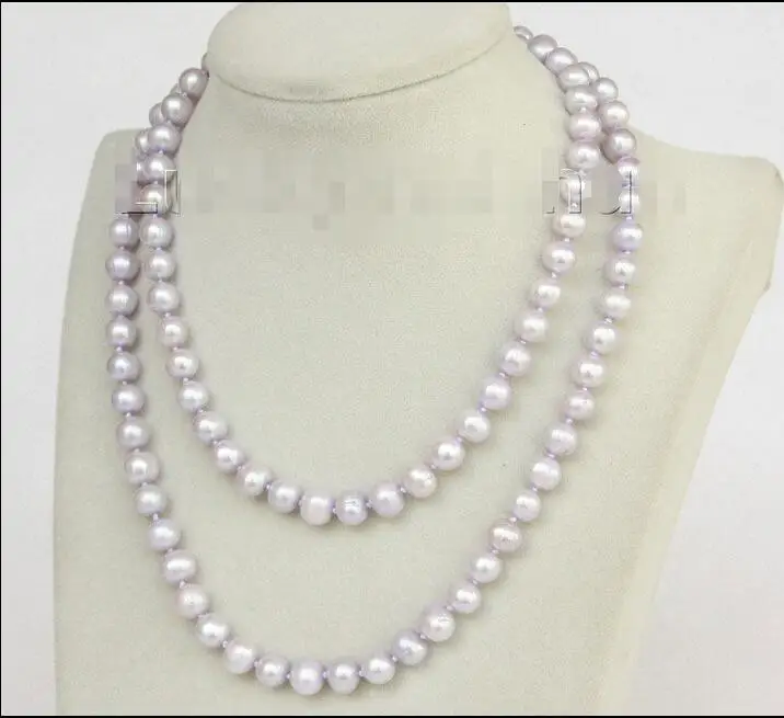 FREE SHIPPING HOT sell new Style >>>>> 33" 9mm lavender near round freshwater pearls necklace j10179
FREE SHIPPING HOT sell new Style >>>>> 33" 9mm lavender near round freshwater pearls necklace j10179