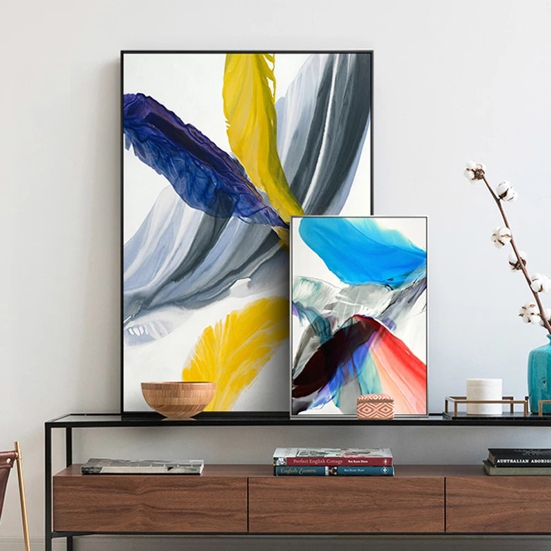 Nordic Colorful Abstract Feather Wall Art Canvas Painting Blue Yellow watercolor Poster Print Wall Picture for Living Room Decor
Nordic Colorful Abstract Feather Wall Art Canvas Painting Blue Yellow watercolor Poster Print Wall Picture for Living Room Decor