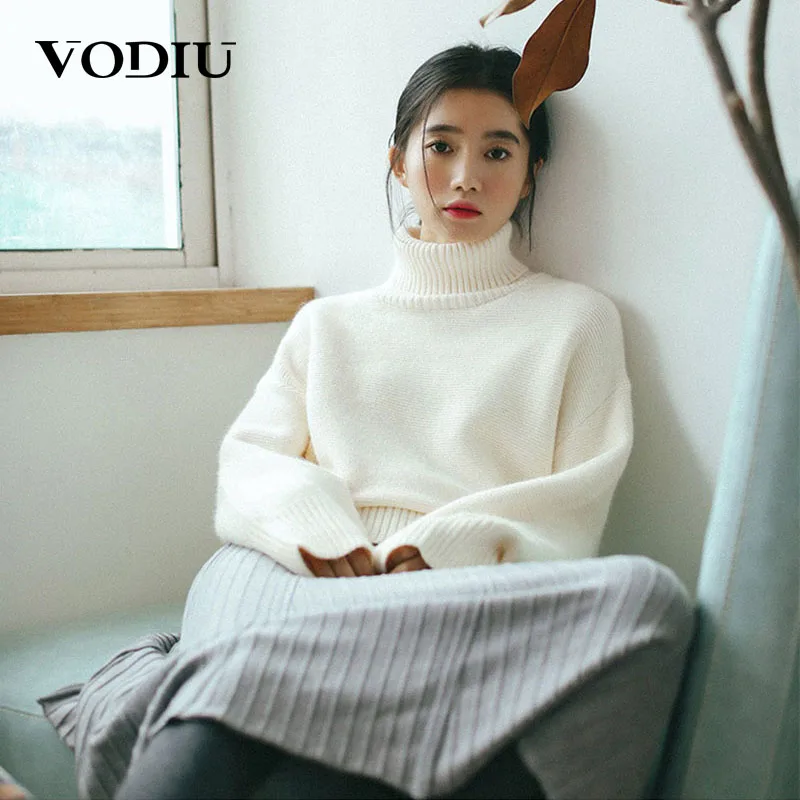 Harajuku Pullover Turtleneck Women Sweater Winter Autumn Long Sleeve Loose Solid Knit Sweater Jumper Winter Tops Sweater Women
Harajuku Pullover Turtleneck Women Sweater Winter Autumn Long Sleeve Loose Solid Knit Sweater Jumper Winter Tops Sweater Women