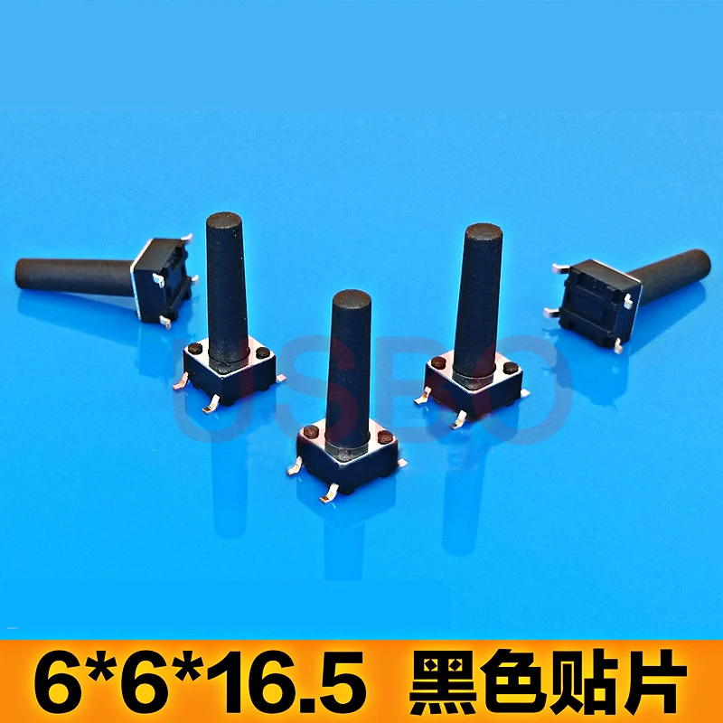 SMD SMT Micro Touch Tact Switch Push Button Switch For Toys 4 Legs 6*6*16.5mm Black
SMD SMT Micro Touch Tact Switch Push Button Switch For Toys 4 Legs 6*6*16.5mm Black