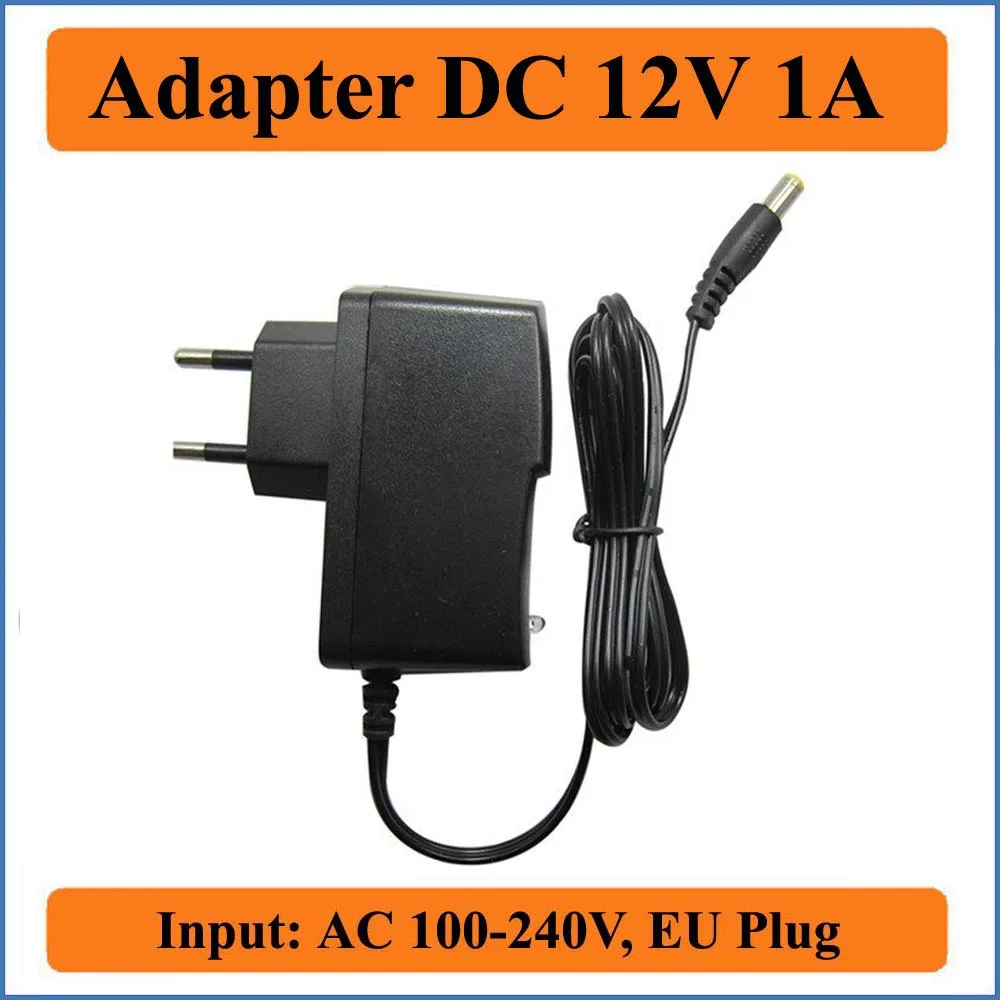 12V 1A EU Plug AC DC Adapter AC 100-240V Input Converter Adapter DC12V Charger Power Supply For LED Strip CCTV Router ADSLs HUB
12V 1A EU Plug AC DC Adapter AC 100-240V Input Converter Adapter DC12V Charger Power Supply For LED Strip CCTV Router ADSLs HUB