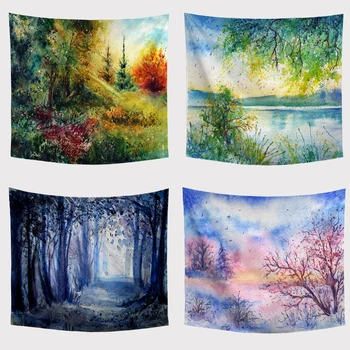 Water Color Painting Tapestry Cherry Blossom Landscape Forest Star Printing Outdoor Picnic Mat Living Room Decoration Yoga Towel
Water Color Painting Tapestry Cherry Blossom Landscape Forest Star Printing Outdoor Picnic Mat Living Room Decoration Yoga Towel