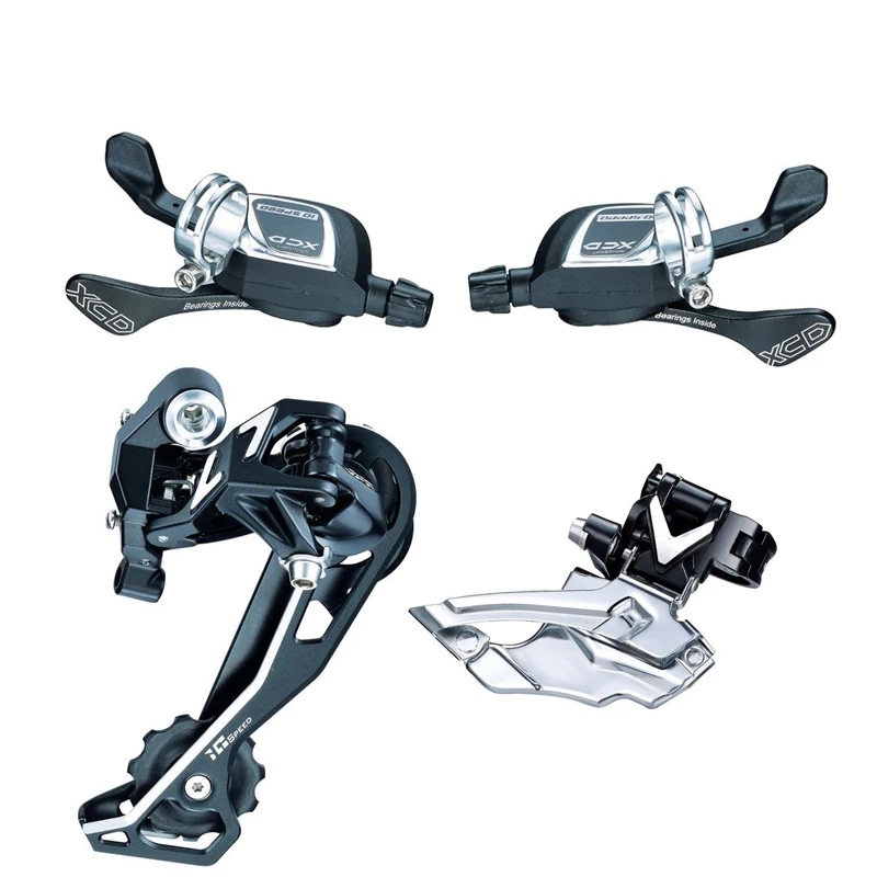 XCD SL-M860 (3X10) Shifters +FD-M853 Front Derailleur +RD-M85L Rear Derailleur Trip 30 Speed microSHIFT Compatible for Shimano
XCD SL-M860 (3X10) Shifters +FD-M853 Front Derailleur +RD-M85L Rear Derailleur Trip 30 Speed microSHIFT Compatible for Shimano