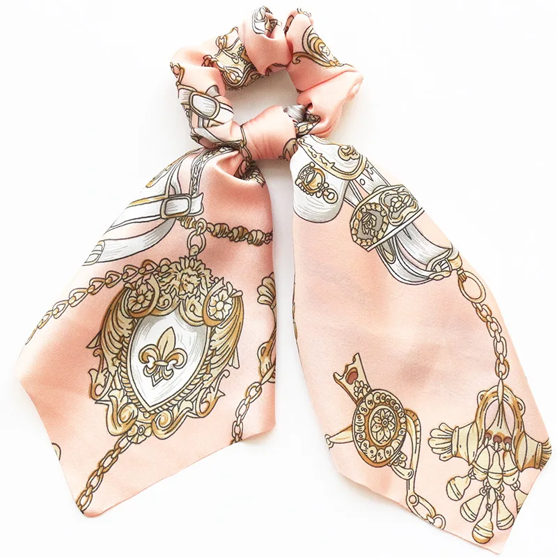 New Vintage Women Ponytail Scarf Headwear Turban DIY Bow Streamers Geometric Chain Ribbon Hair Ties Ladys Hair Accessories
New Vintage Women Ponytail Scarf Headwear Turban DIY Bow Streamers Geometric Chain Ribbon Hair Ties Ladys Hair Accessories