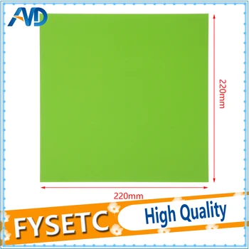 1pc Solid Green Frosted Heated Bed 220x220mm For Wanhao i3 Anet A8 Tarantula Ender 5 3D Printer Sticker Build Sheet Plate Tape