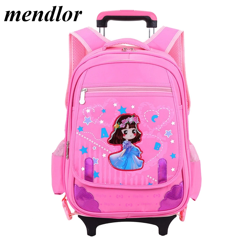 Cartoon Fashion Kids Trolley Backpack 2/6 wheels Girl's Trolley School bags Removable Travel luggage Rolling Bag School Backpack
Cartoon Fashion Kids Trolley Backpack 2/6 wheels Girl's Trolley School bags Removable Travel luggage Rolling Bag School Backpack