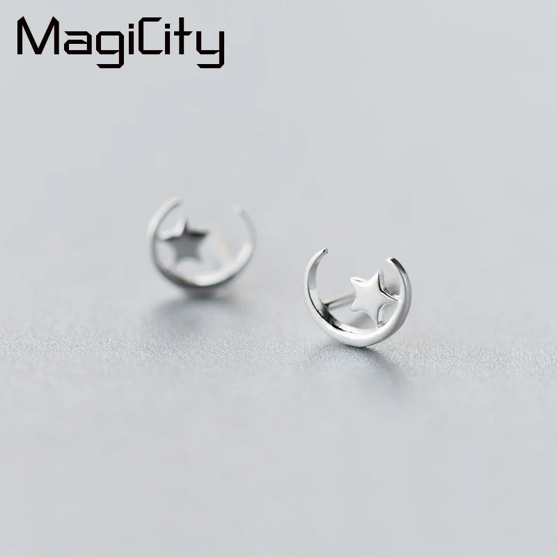Hypoallergenic Genuine 925 Sterling Silver Moon and Star Minimalist Earrings For Women Girls Kids Gifts pendientes minimalista
Hypoallergenic Genuine 925 Sterling Silver Moon and Star Minimalist Earrings For Women Girls Kids Gifts pendientes minimalista