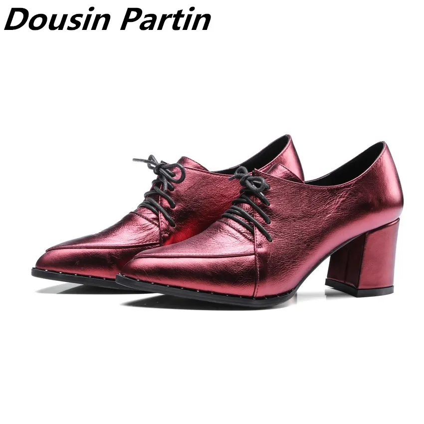 Dousin Partiin Spring/ Autumn Women pumps Shoes Woman Platform Lace Up Black Pointed Toe Square High Heels N745632145 35-40
Dousin Partiin Spring/ Autumn Women pumps Shoes Woman Platform Lace Up Black Pointed Toe Square High Heels N745632145 35-40