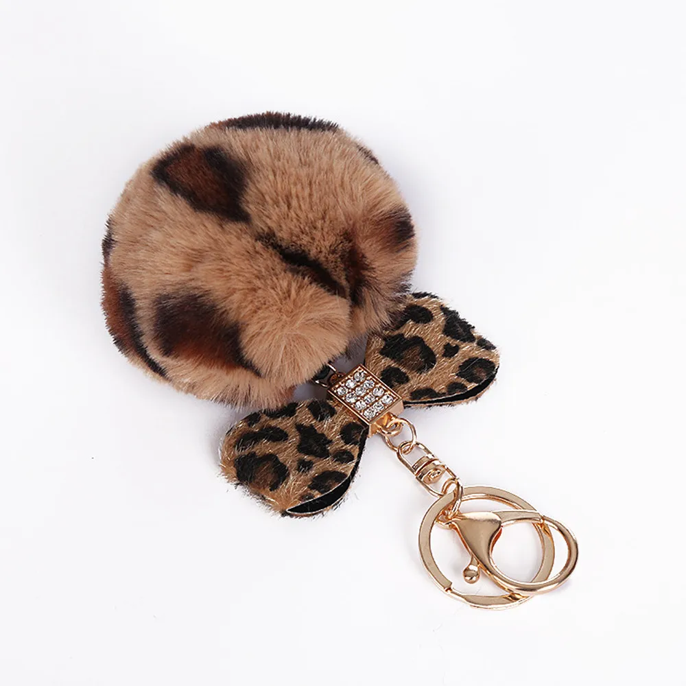 Faux Rabbit Fur Keychain Pompoms Leopard Hair Ball Keychain Bag Car Pendant Leopard Print Bow Trinket
Faux Rabbit Fur Keychain Pompoms Leopard Hair Ball Keychain Bag Car Pendant Leopard Print Bow Trinket