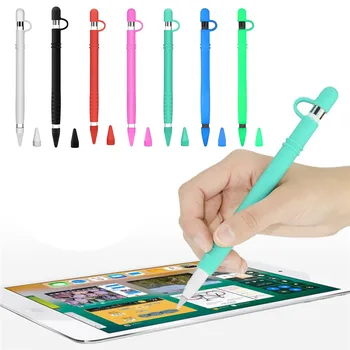 

Silicone Anti-lost Charge Cradle Holder Base Stand Keeper Cap Guard Cover Case For iPad Pro Apple Pencil Stylus Pen 2019