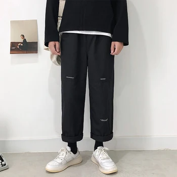 2019 Men's Wide Leg Pants Leisure Male Printing Cotton Casual Pants Trousers Active Elastic Hip Hop Black/khaki Cargo Pants
2019 Men's Wide Leg Pants Leisure Male Printing Cotton Casual Pants Trousers Active Elastic Hip Hop Black/khaki Cargo Pants