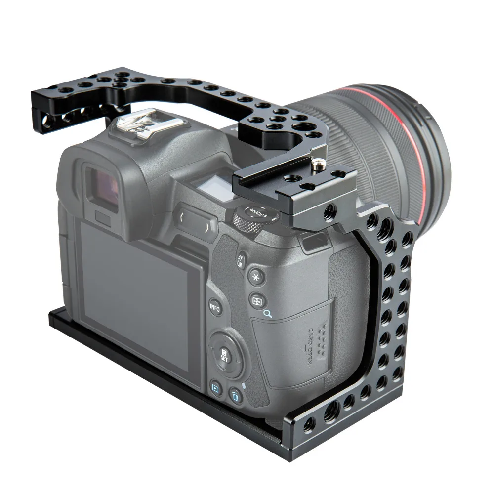 Aluminum Camera Cage Video Film Movie Making Rig Stabilizer for Canon EOS R Cold Shoe Mount Magic Arm Microphone Monitor
Aluminum Camera Cage Video Film Movie Making Rig Stabilizer for Canon EOS R Cold Shoe Mount Magic Arm Microphone Monitor