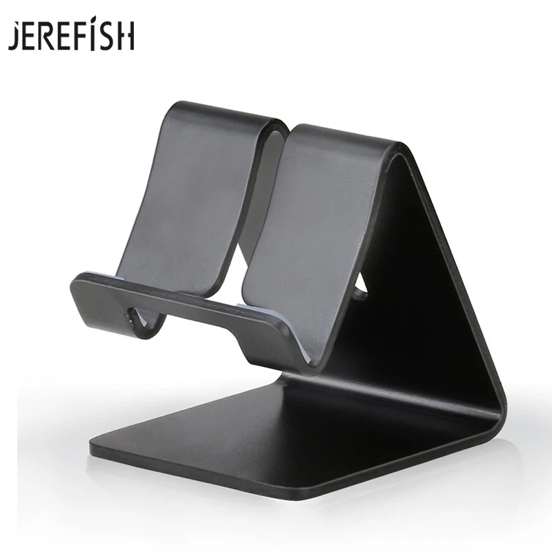 Фото JEREFISH Aluminum Mobile Phone Tablet Holder for iPhone X 8 8PlusTablets Universal Metal Desktop Stand Galaxy Note | Мобильные