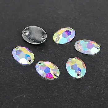 Sew On Resin Flatback Oval Stone Crystal AB 7x10 11x16 18x24mm Sew-On Resin Rhinestones Applique Dress DIY Clothing Acessories
Sew On Resin Flatback Oval Stone Crystal AB 7x10 11x16 18x24mm Sew-On Resin Rhinestones Applique Dress DIY Clothing Acessories