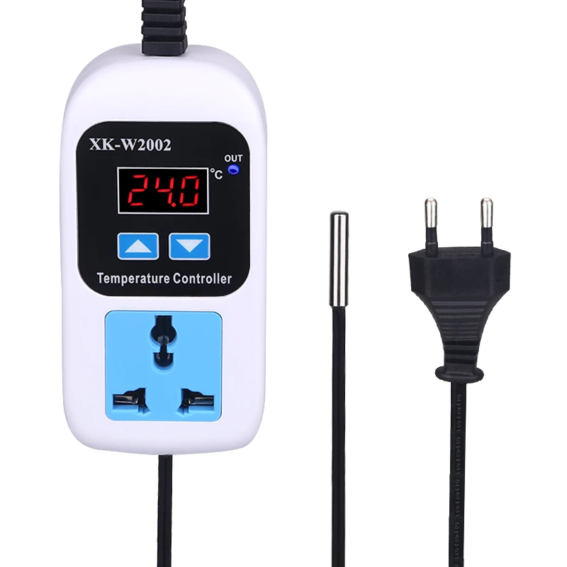 AC 110-220V Digital Thermostat Regulator Temperature Controller Switch EU Plug Microcomputer Socket Outlet NTC Sensor
AC 110-220V Digital Thermostat Regulator Temperature Controller Switch EU Plug Microcomputer Socket Outlet NTC Sensor