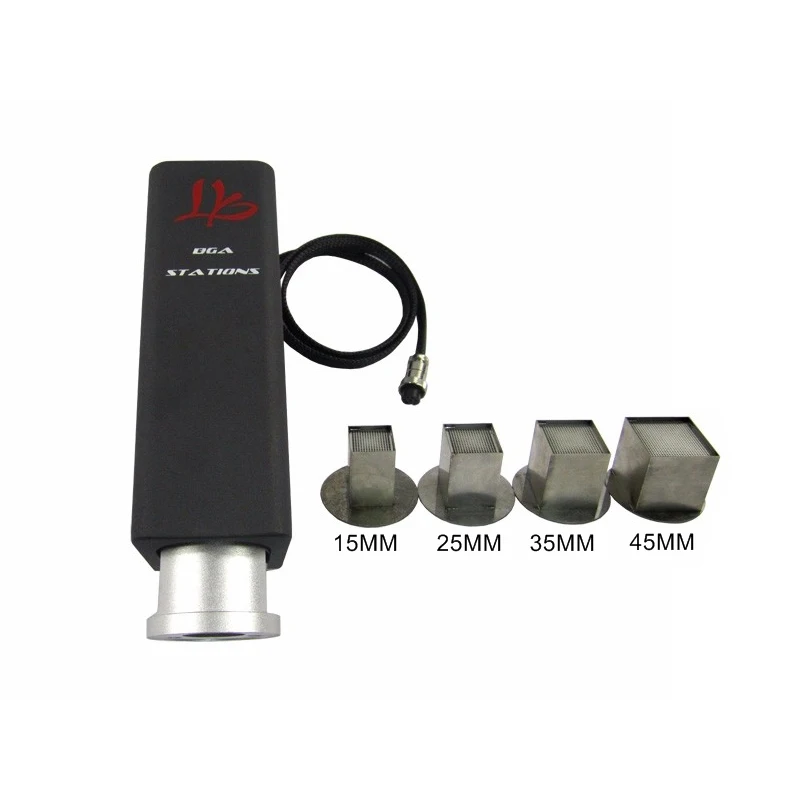 LY HR6000 Top Heater Built-in 800W Element Hot Air BGA Rework Station Part Tools With 15MM 25MM 35MM 45MM Air Nozzles 220V
LY HR6000 Top Heater Built-in 800W Element Hot Air BGA Rework Station Part Tools With 15MM 25MM 35MM 45MM Air Nozzles 220V