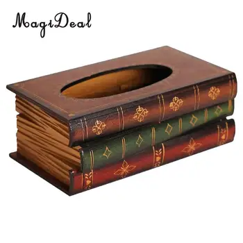 MagiDeal Retro Wood Books Tissue Box Cover Home Decor Napkin Toilet Paper Holder Case for Restaurant Office Rooms Tissue
MagiDeal Retro Wood Books Tissue Box Cover Home Decor Napkin Toilet Paper Holder Case for Restaurant Office Rooms Tissue