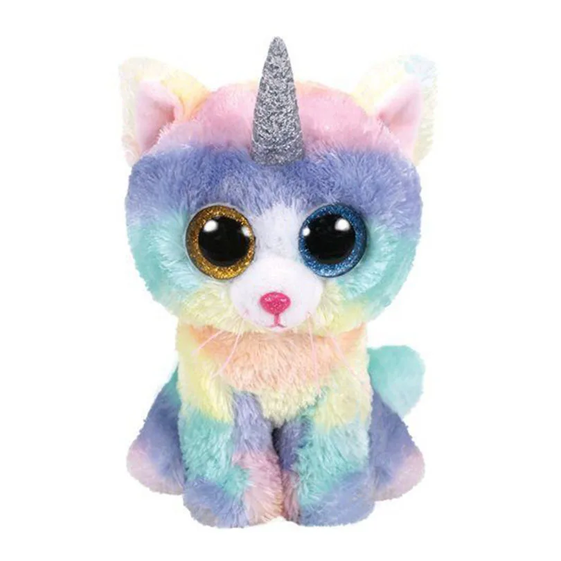 Ty Beanie Baby 6" Heather the Unicorn Cat Kitten Glitter Eye 15cm Plush Stuffed Animals Doll Toy Collection Kids Christmas Gift
Ty Beanie Baby 6" Heather the Unicorn Cat Kitten Glitter Eye 15cm Plush Stuffed Animals Doll Toy Collection Kids Christmas Gift