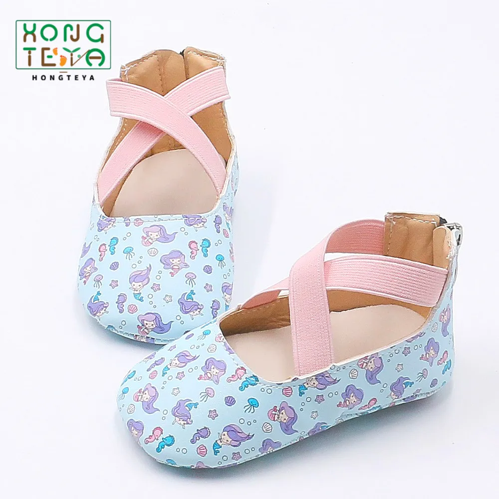 Mermaid Printed Crib First Walker Girl Dress Shoes Newborn Baby Girls Shoes Ballet Flat Shoes Infant Toddler Hard Sole Moccasins
Mermaid Printed Crib First Walker Girl Dress Shoes Newborn Baby Girls Shoes Ballet Flat Shoes Infant Toddler Hard Sole Moccasins