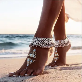 Bohemian Color Bells Indian Women's Anklet Foot Bracelet Barefoot Sandals Chain Strap Beach Accessories Jewelry For Women
Bohemian Color Bells Indian Women's Anklet Foot Bracelet Barefoot Sandals Chain Strap Beach Accessories Jewelry For Women