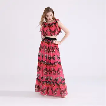 Runway Set 2018 High Quality Women Clothes Sets Summer Butterfly Printed Top + High Waist Skirt NPD0798
Runway Set 2018 High Quality Women Clothes Sets Summer Butterfly Printed Top + High Waist Skirt NPD0798