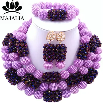 Majalia Classic Fashion Nigerian Wedding African Jewelery Set Purple Crystal Necklace Bride Jewelry Sets 3SZ031
Majalia Classic Fashion Nigerian Wedding African Jewelery Set Purple Crystal Necklace Bride Jewelry Sets 3SZ031