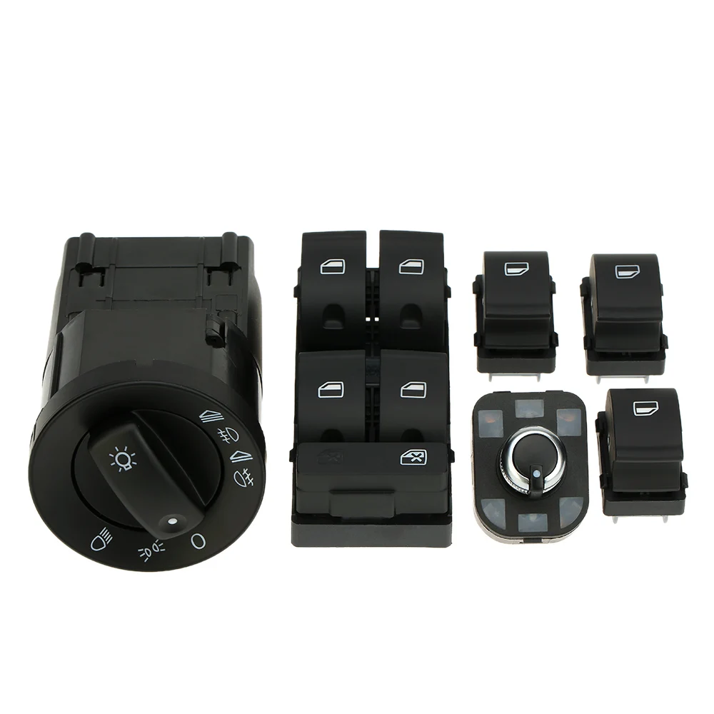 6pcs OEM Car Style Headlight Control Electric Power Window Master Switch Control Kits for Audi A4 B6 B7 2002-2008 Window Switch
6pcs OEM Car Style Headlight Control Electric Power Window Master Switch Control Kits for Audi A4 B6 B7 2002-2008 Window Switch