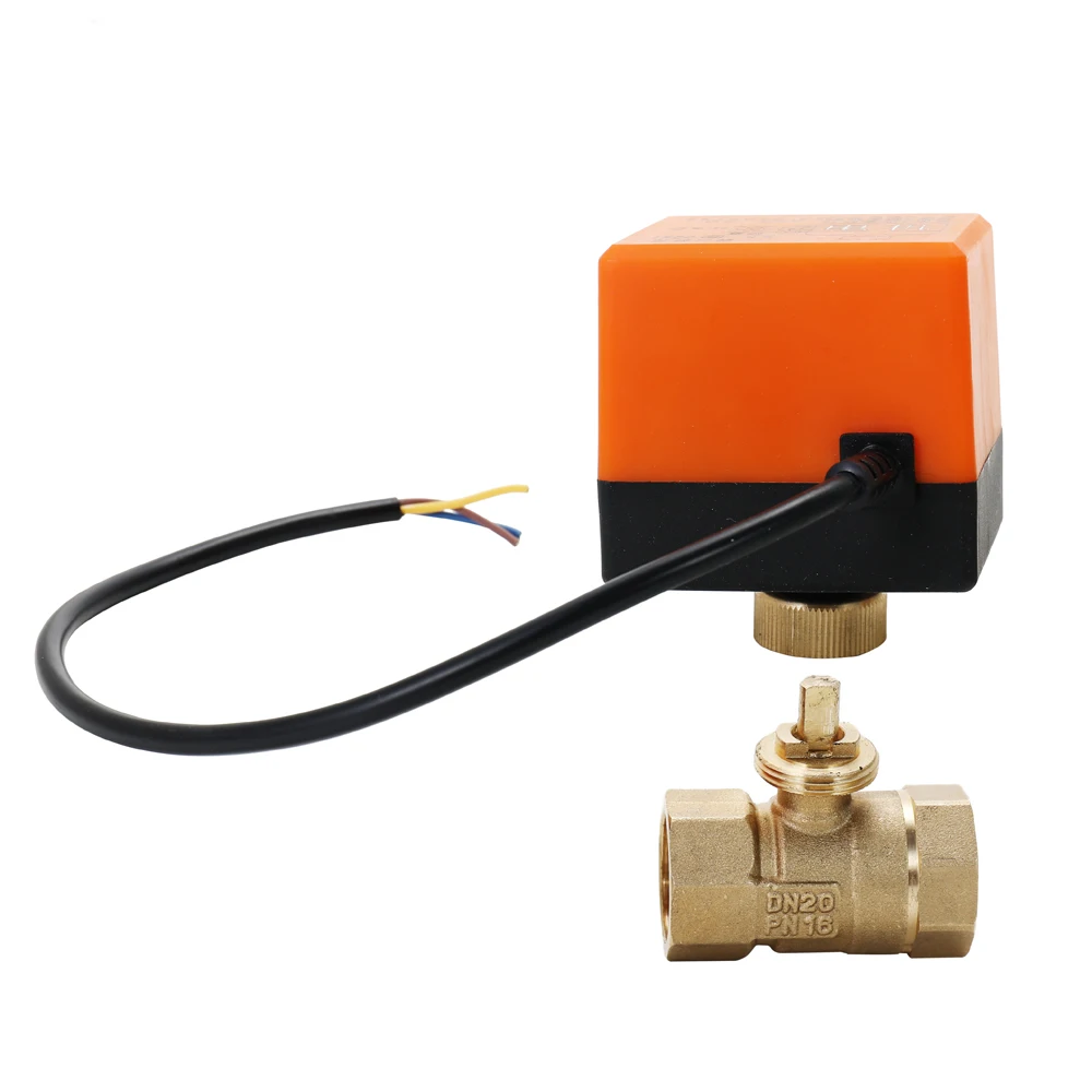 DN15/DN20/DN25 Motorized Ball Valve 2 Way 3-Wire Brass Electric Actuator Thread Air-conditioning Water System Controller DC12V
DN15/DN20/DN25 Motorized Ball Valve 2 Way 3-Wire Brass Electric Actuator Thread Air-conditioning Water System Controller DC12V