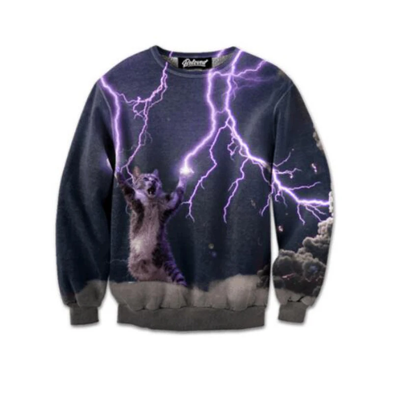 Cloudstyle 2019 Fashion Cat 3D Sweatshirts Men Thunder Control Hero 3D Funny Animal Print Pullovers Tops Tracksuit Plus Size 5XL
Cloudstyle 2019 Fashion Cat 3D Sweatshirts Men Thunder Control Hero 3D Funny Animal Print Pullovers Tops Tracksuit Plus Size 5XL