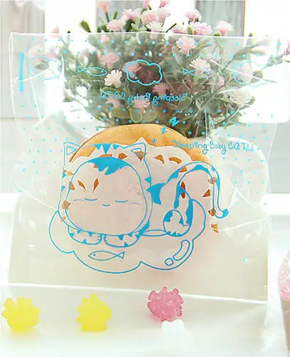 Image Free shipping lovely blue cat accessories mug up handmade soap packaging dessert package supplies