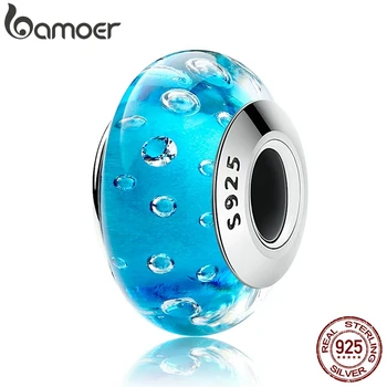 BAMOER 925 Sterling Silver Blue Effervescence, Clear CZ Murano Glass Beads fit Bracelet Authentic Silver Jewelry S925 SCZ029
BAMOER 925 Sterling Silver Blue Effervescence, Clear CZ Murano Glass Beads fit Bracelet Authentic Silver Jewelry S925 SCZ029